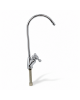 Wellon RO Faucet with Cross Handle | High Arc Drinking Water Tap | Chrome Finish | Countertop Mount | For RO & Water Purifier